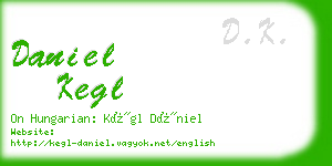 daniel kegl business card